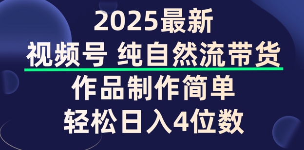 视频号纯自然流带货，作品制作简单，轻松日入4位数，保姆级教程-AI关键字