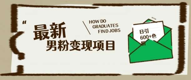 最新男粉变现项目，日引100+S粉，流量爆炸，小白轻松上手-AI关键字