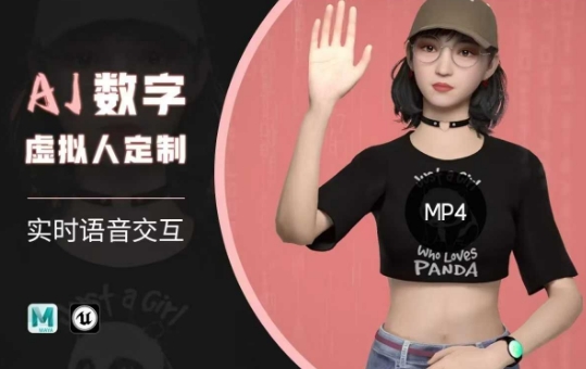 Ai数字人虚拟(智能体)实时语音交互特训营，​自行定制超写实角色AI数字人交互技术-AI关键字